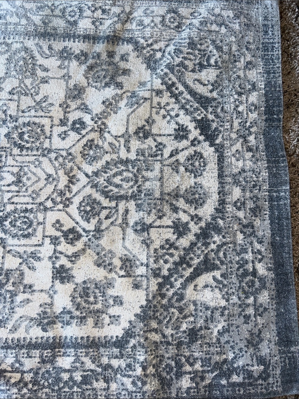 Blue Patterned Runner Rug - Picture 2 of 3
